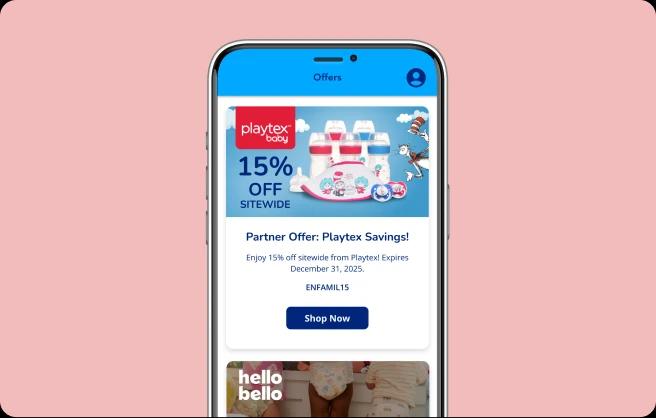 Enfamil Mobile App offers screen